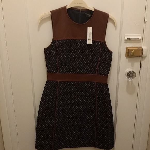NWT Theory Calvino Tweed Fit & Flare Dress - Picture 4 of 7